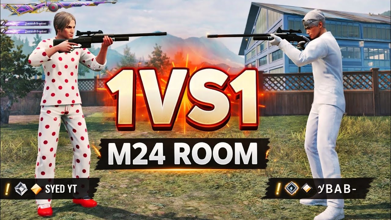 M24 1.V.1 ALI GAINING VS BABAX PUBG MOBILE SUBSTANCE.....