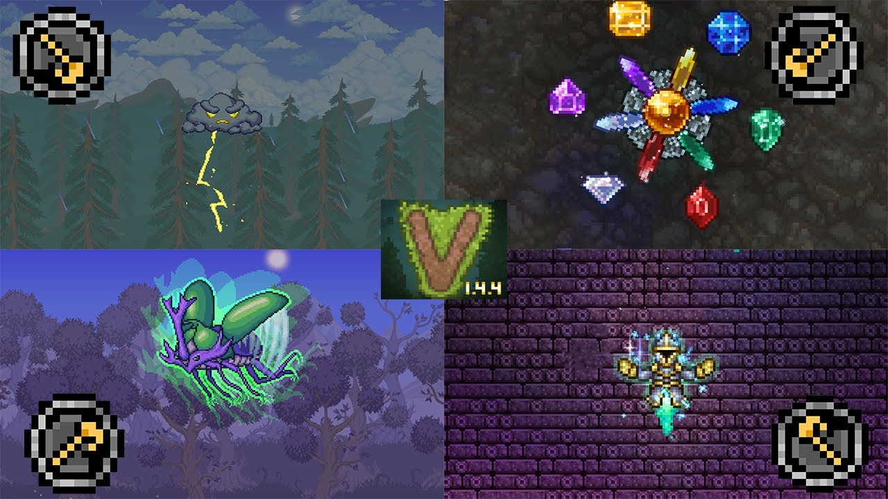Terraria (1.4.4.9) : Vitality Mod - Summoning Class VS All Bosses (Master Mode)