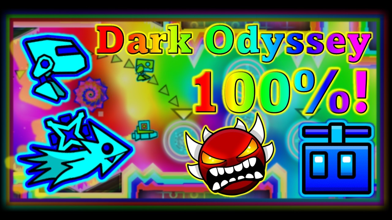 МОЙ ПЕРВЫЙ ЭКСТРЕМАЛЬНЫЙ ДЕМОН! - Темная Одиссея от @JonathanGD - Geometry Dash (Читайте описание!)