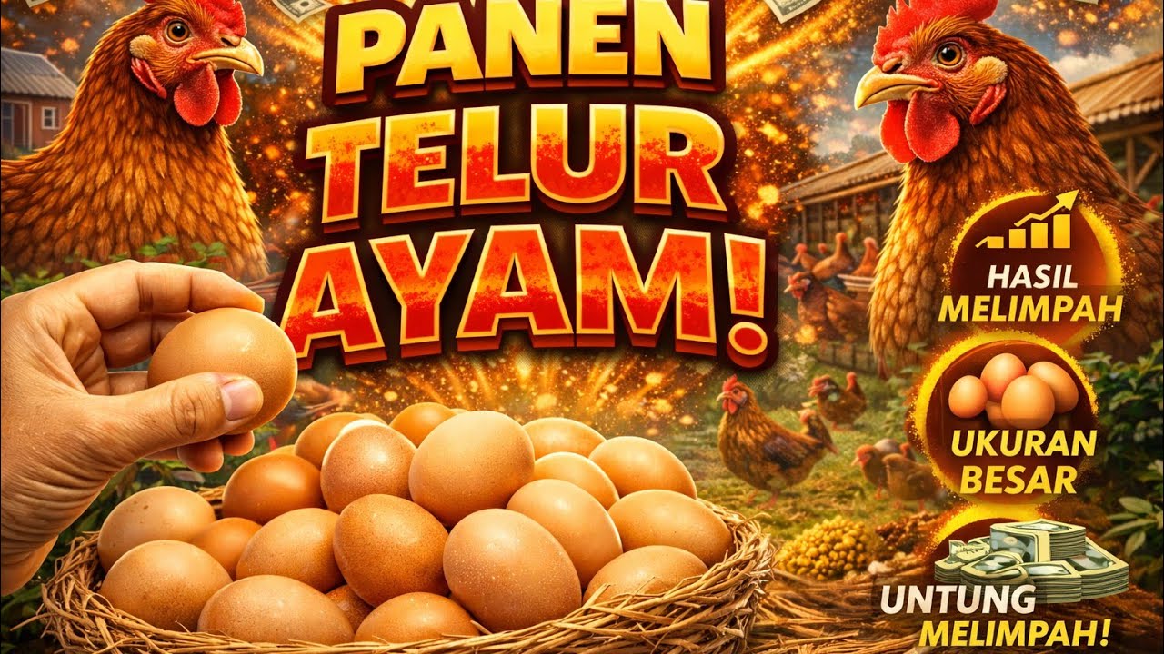 BAHAGIANYA KETIKA PANEN TELUR AYAM 