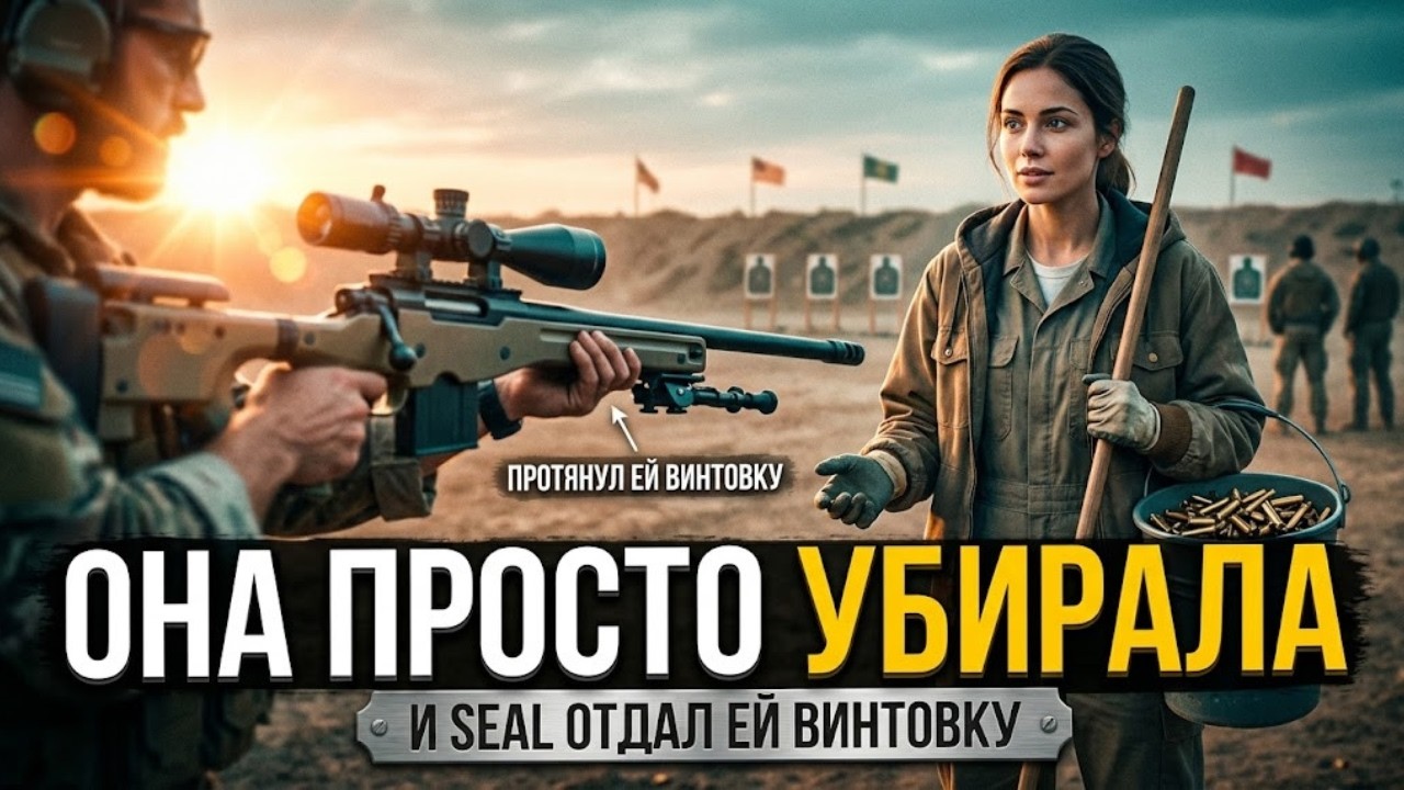 Она просто чистила плиту — пока морской котик не передал ей свою снайперскую винтовку