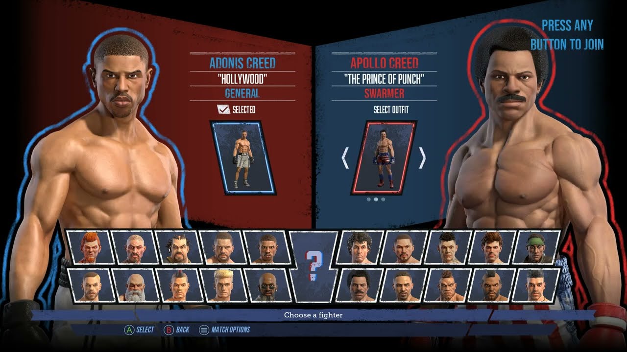 Big Rumble Boxing: Creed Champions - Adonis Creed vs Apollo Creed (Very Hard)