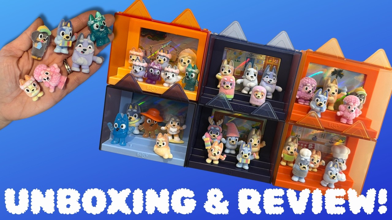 Bluey Fuzzies Episode Packs + Blind Boxes Unboxing and Review