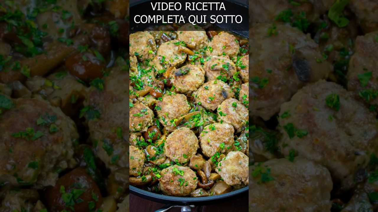 POLPETTE DI FUNGHI E CARNE
