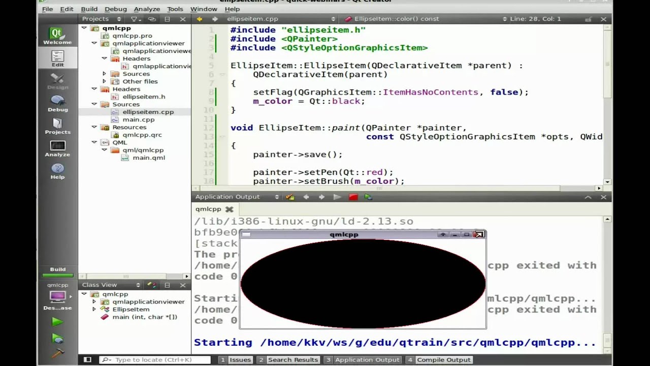 Вебинары по QML и QtQuick: интеграция QML и C++