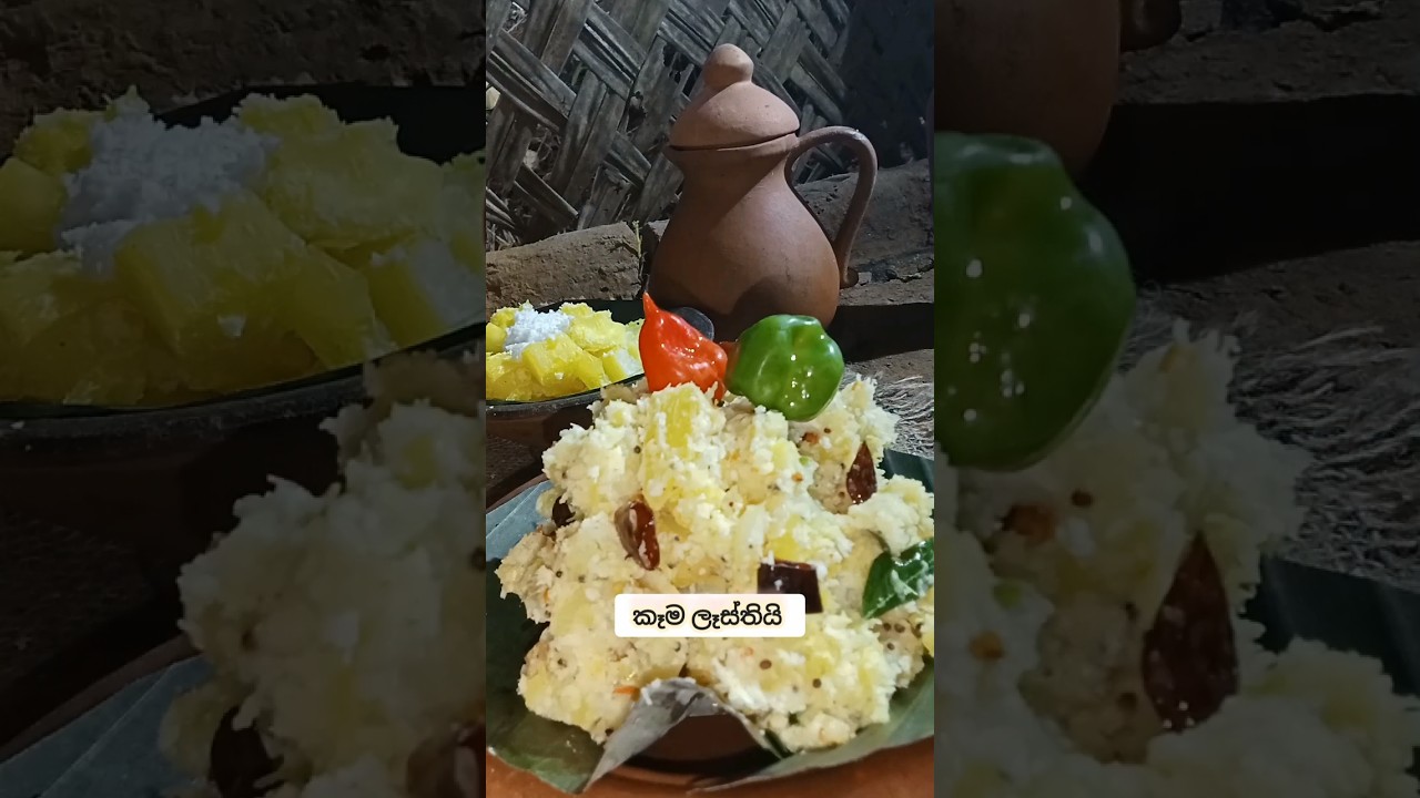 Village Mother recipe (24)srilankan cassava recipe 🏡️🥔🇱🇰 JungleVillagecooking|Village  home SL