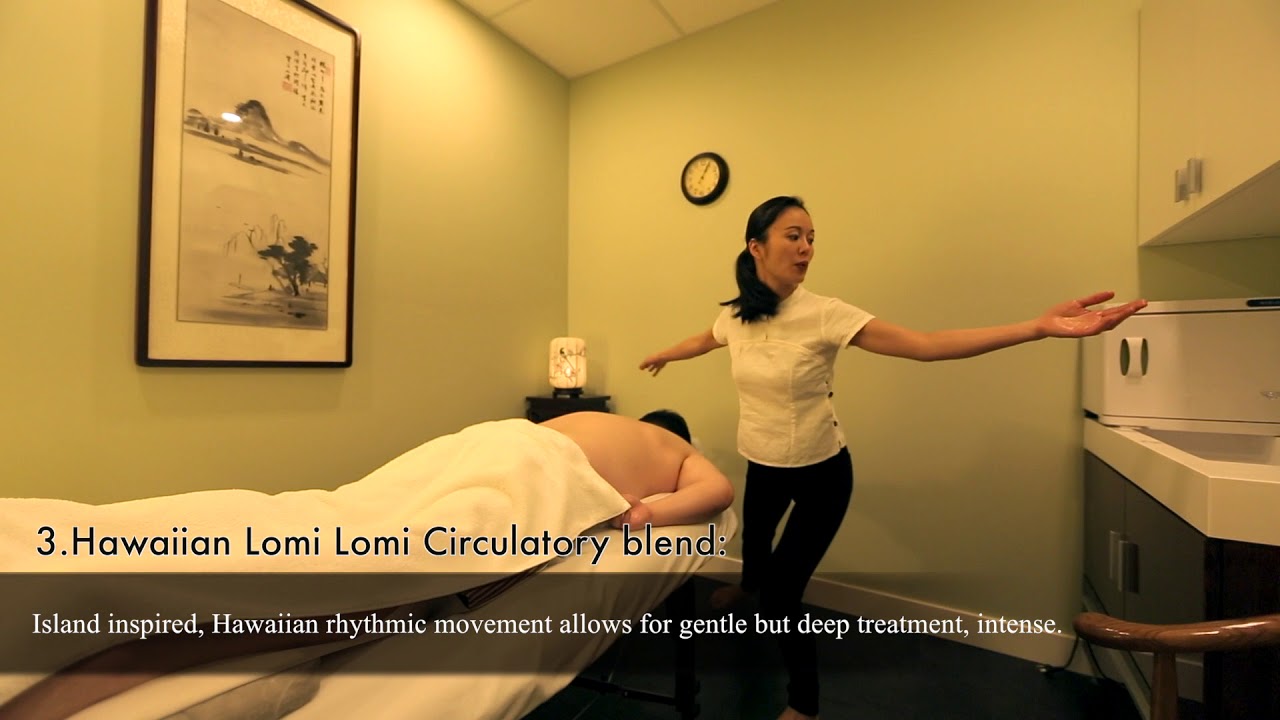 Chinese Acupressure Massage (TuiNa) /Traditional Thai Massage/Hawaiian Lomi Lomi Circulatory blend