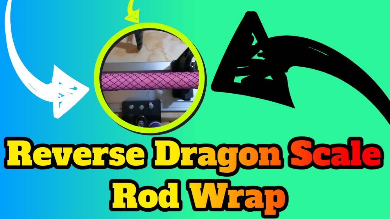 Reverse Dragon Scale Tutorial - How to wrap a Dragon Scale Rod Wrap