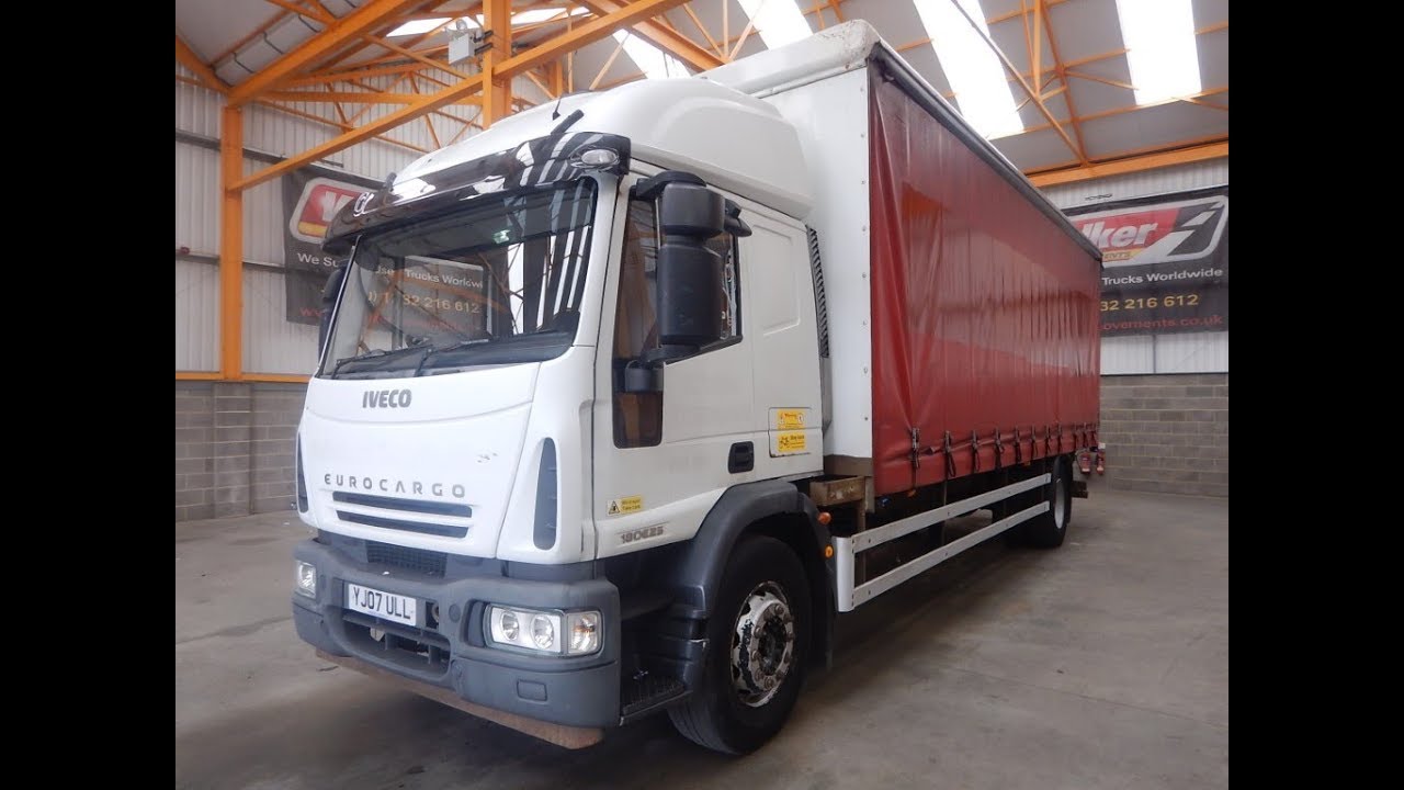 New In Stock List For Sale - IVECO EUROCARGO 180E25, 18 TONNE 4 X 2 CURTAINSIDER - 2007 - YJ07 ULL
