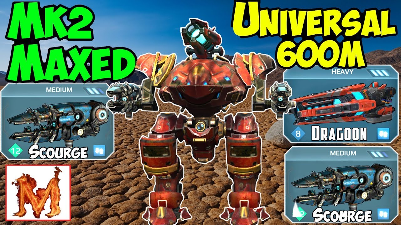 War Robots Mk2 Maxed Scourge & Dragoon Inquisitor Gameplay - WR