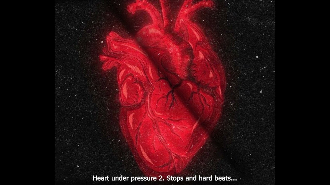 My heart is under pressure. It was hardly beating (Male heartbeat)