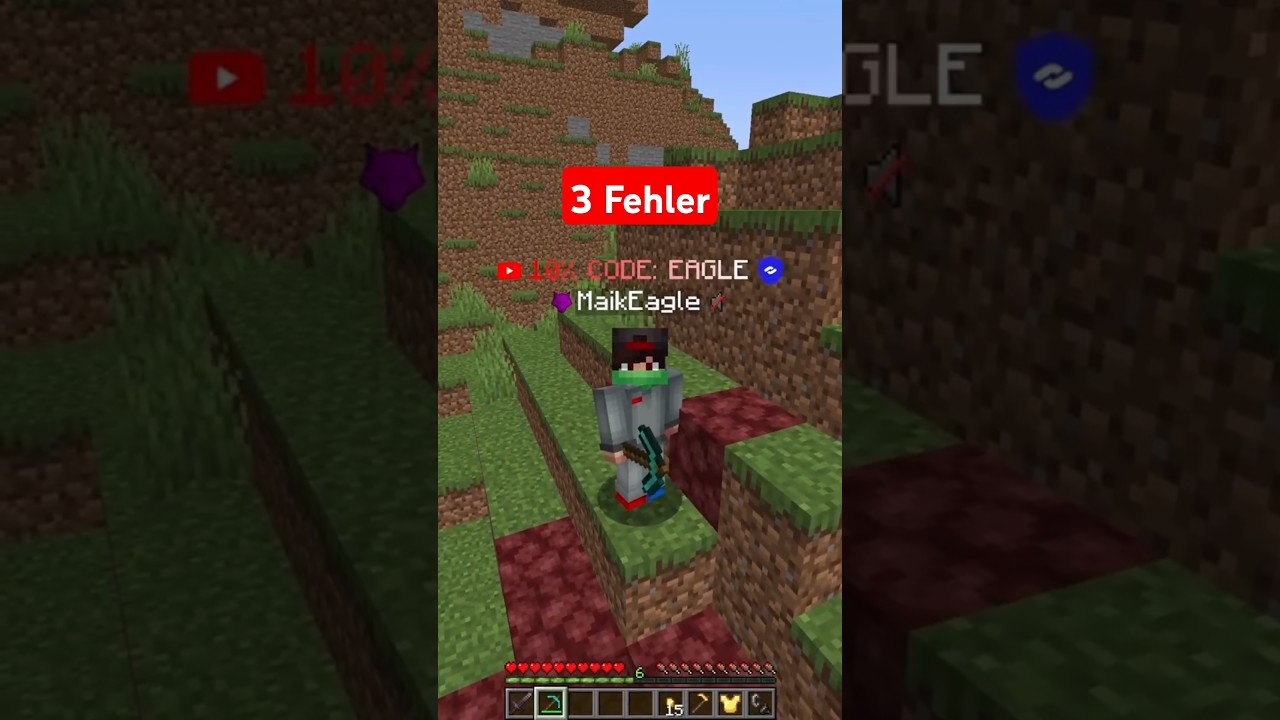 Hast DU die Drei FEHLER erkannt? 👀 (Teil 145) #minecraft #shorts #quiz