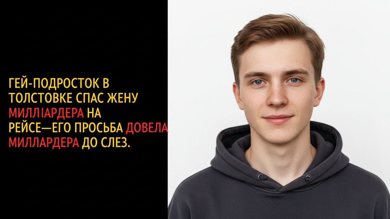 Гей-подросток в худи спас жену миллиардера в полёте — его просьба довела миллиардера до слёз