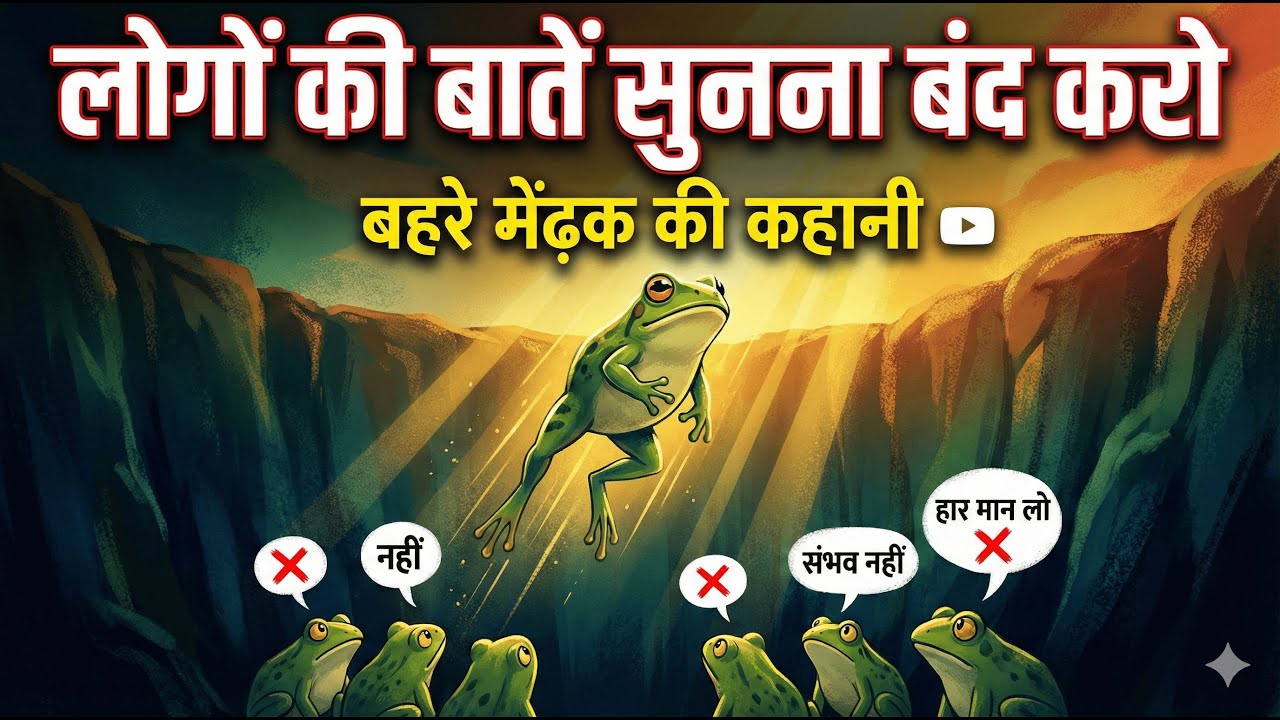 लोगों की बातें सुनना बंद करो, बहरे मेंढक की कहानी | Stop Listening to People, The Deaf Frog Story