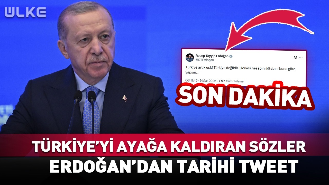 Erdoğan'dan Türkiye'yi Ayağa Kaldıran Sözler! İşte O Tarihi Tweet... #Sondakika