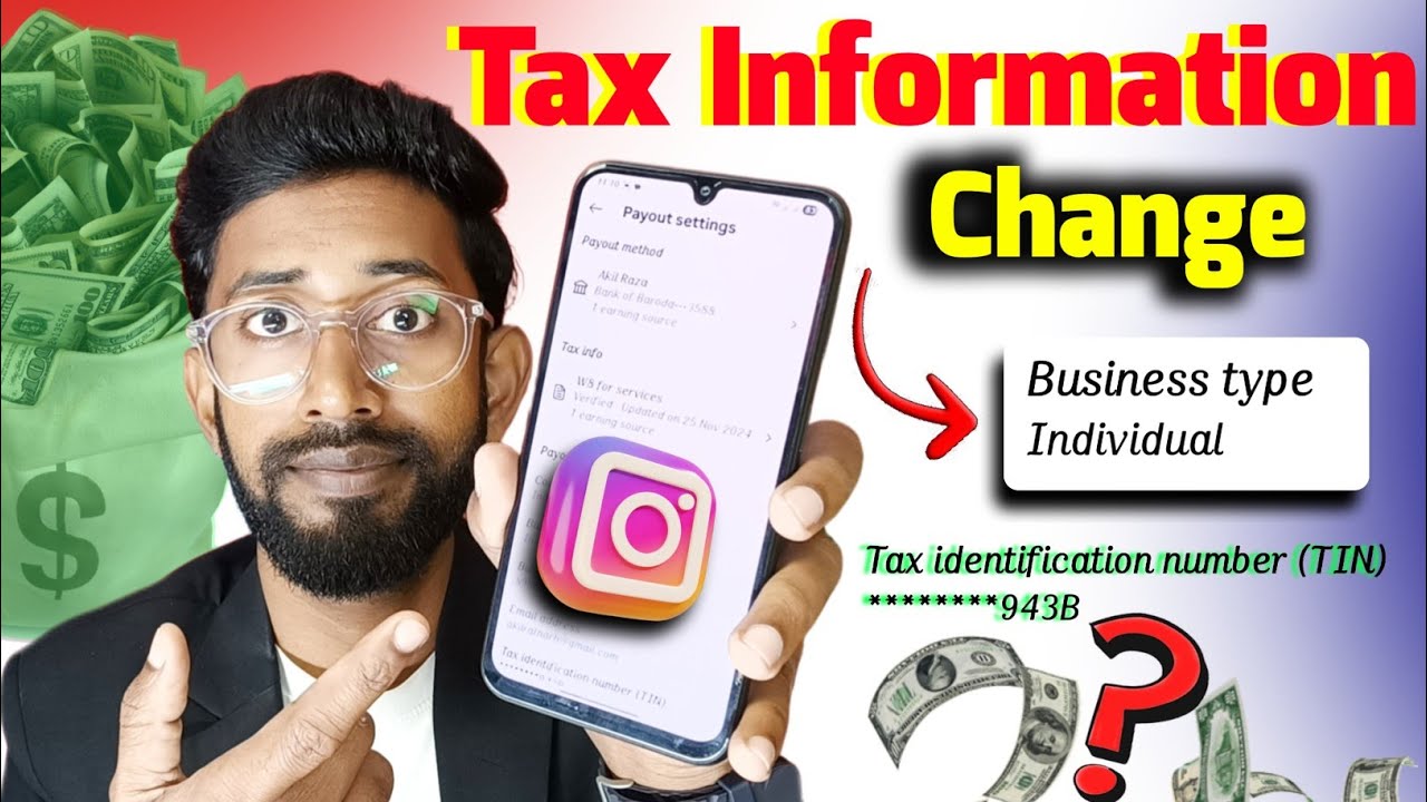 Instagram Tax Information Change , Instagram Business Type Change , Instagram Tin Number Change 