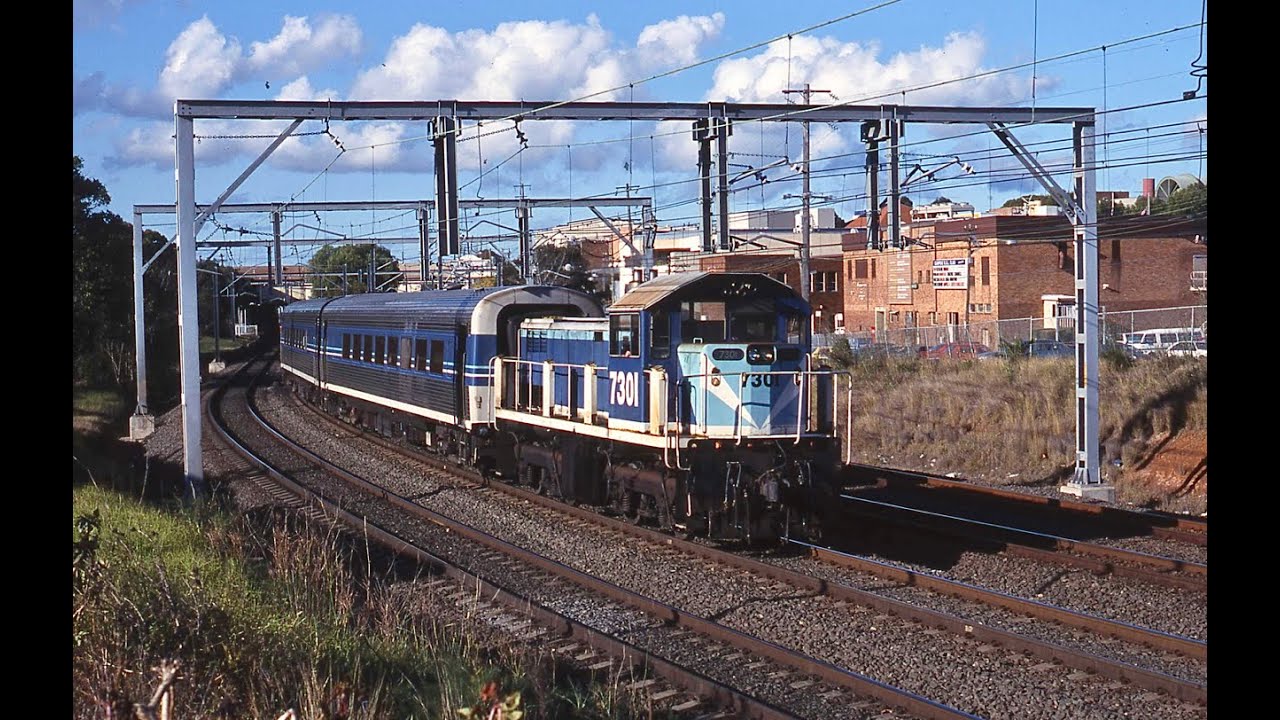 Diverted Freight Action at Campsie 5 July 2000 including FA, LVRF, Austrac & Cityrail.