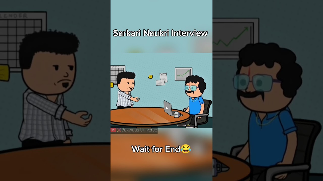 Sarkari Naukri Interview 🤣😂 #funny #animedance #viralvideo #comedy #funny #funnycartoon