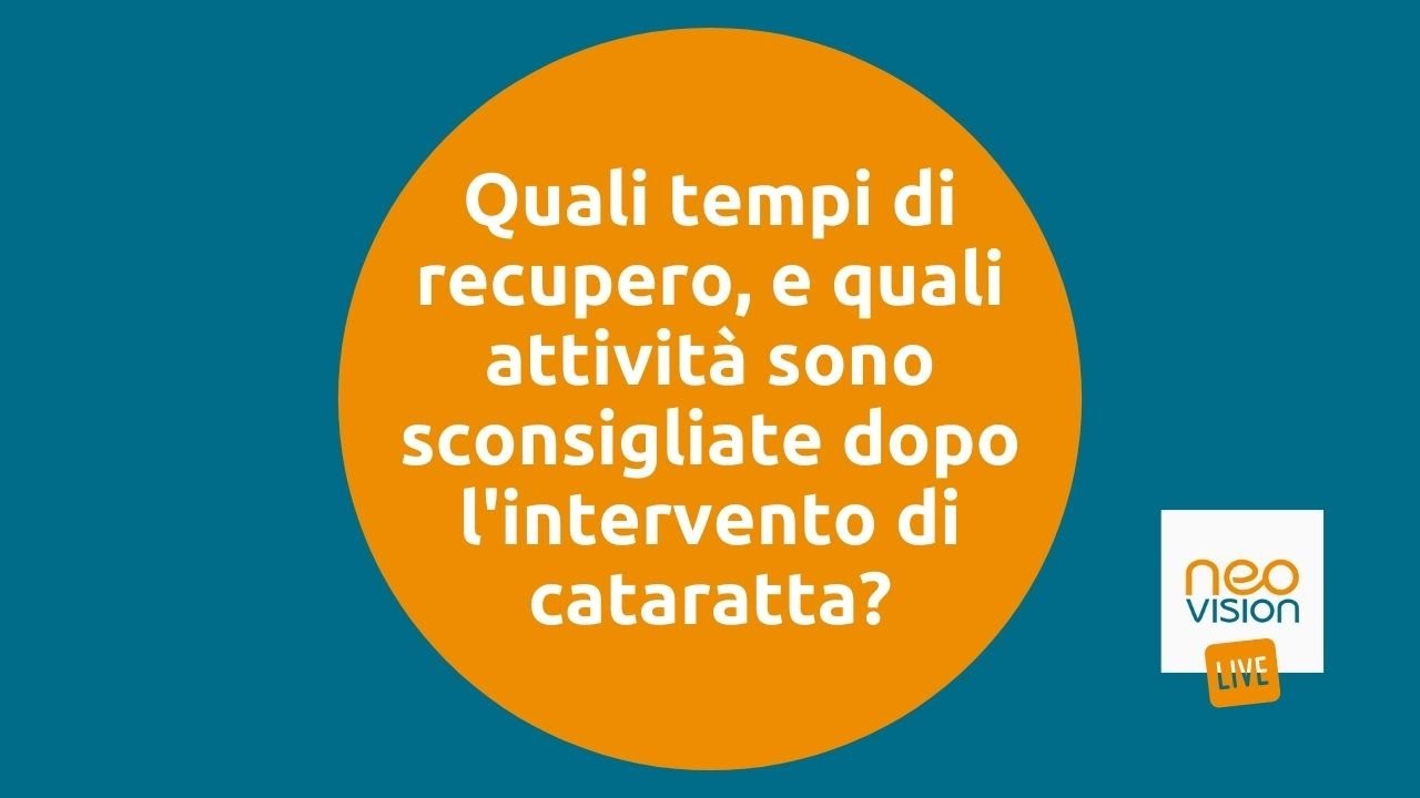 I normali tempi di recupero e le attività sconsigliate dopo la cataratta | Cataratta Capsule #18