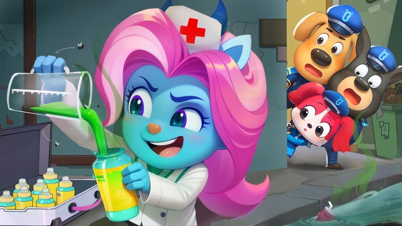 Beware of Fake Medicines Sheriff Labrador Police Cartoon | أحذر الأدوية المغشوشة