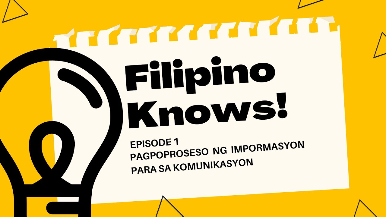 PAGPOPROSESO NG IMPORMASYON PARA SA KOMUNIKASYON| Pres CarlSteven Apuya