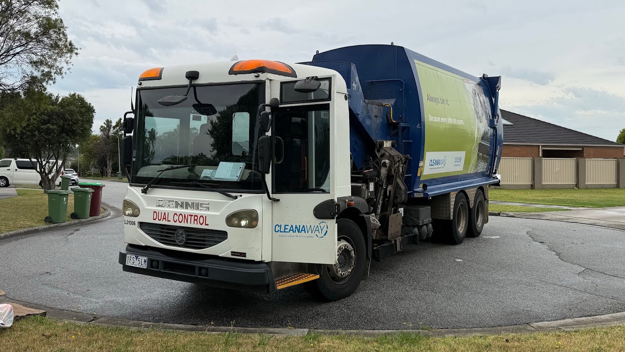 Slo1006 slamming green waste bins in narre Warren
