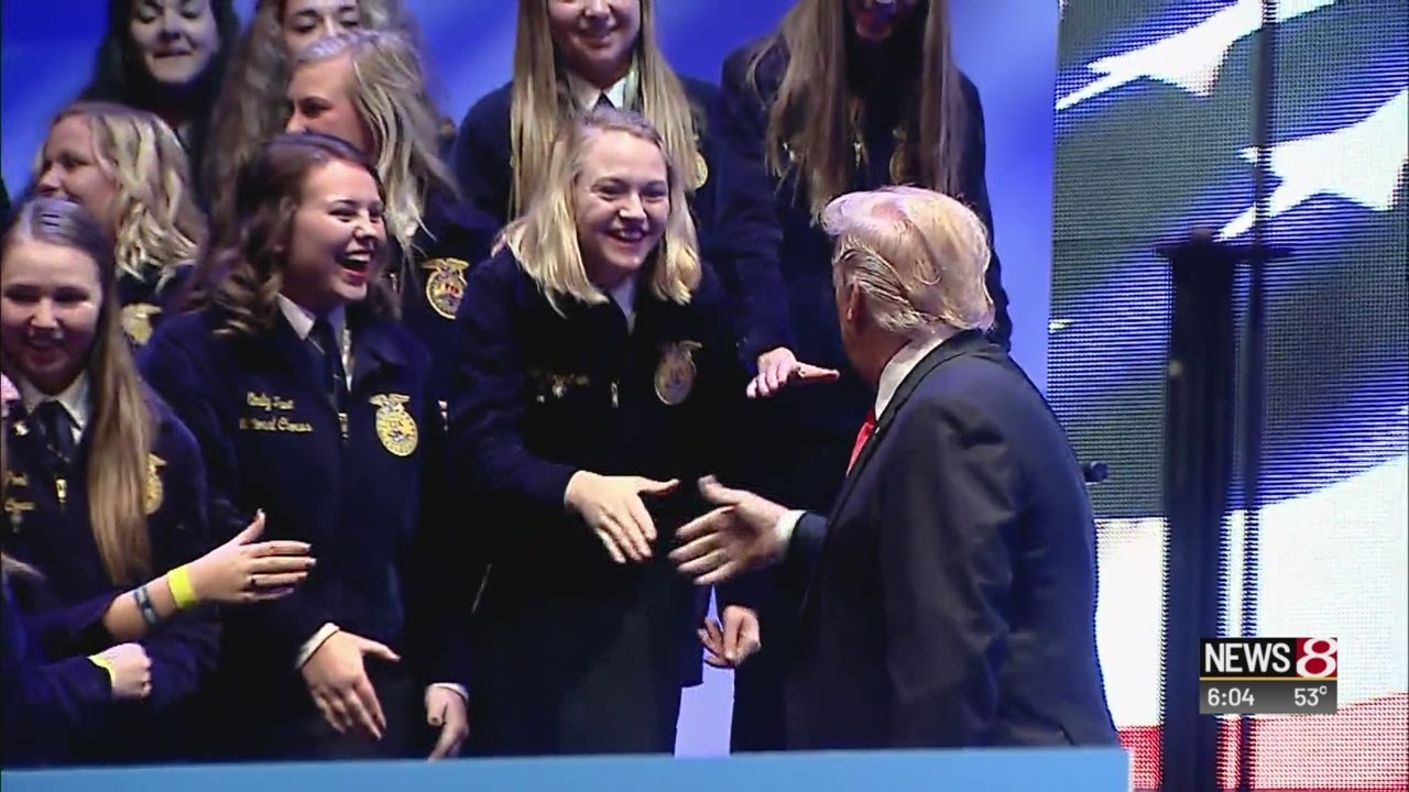 President Trump speaks to FFA convention in Indy