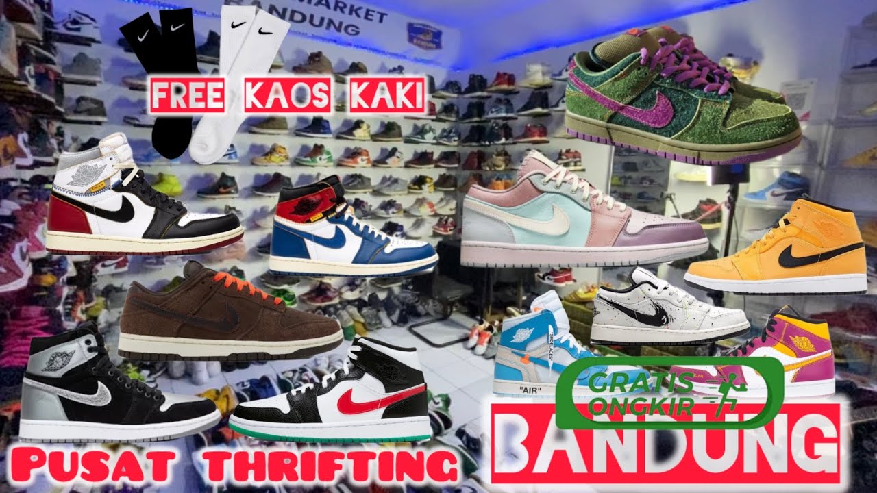 Thrifting sepatu branded di kota bandung ( SAMPAH MAHAL ) nike , adidas vintage dLL ada disini ‼️