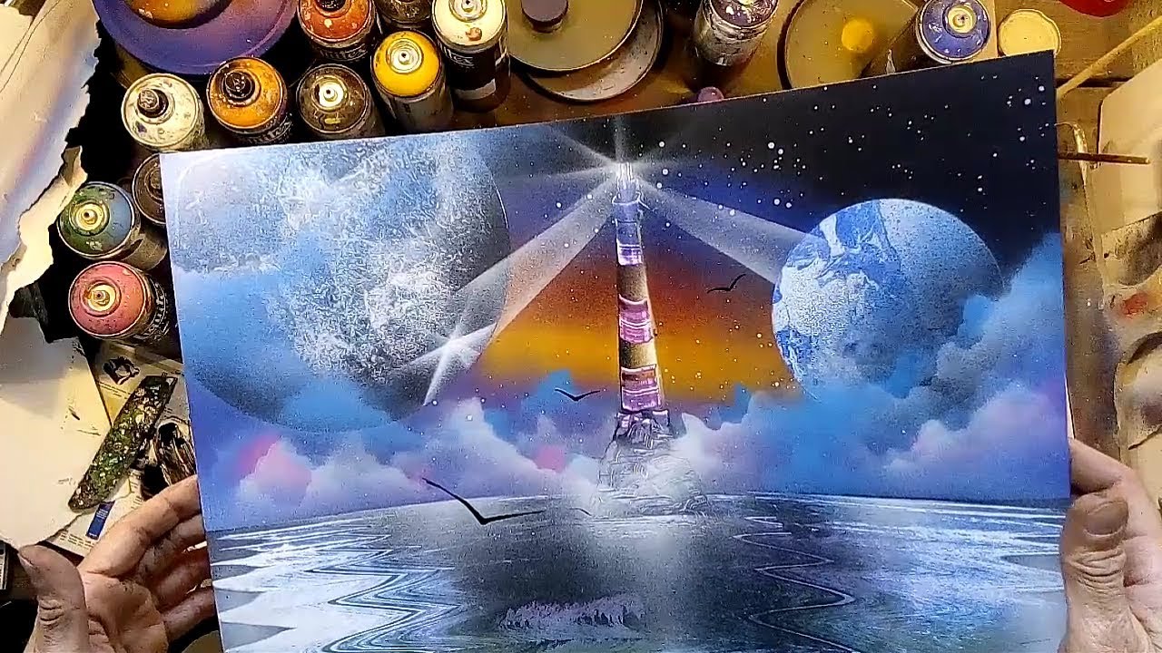 The Lighthouse - SPRAY PAINT ART by Mauro Sposito