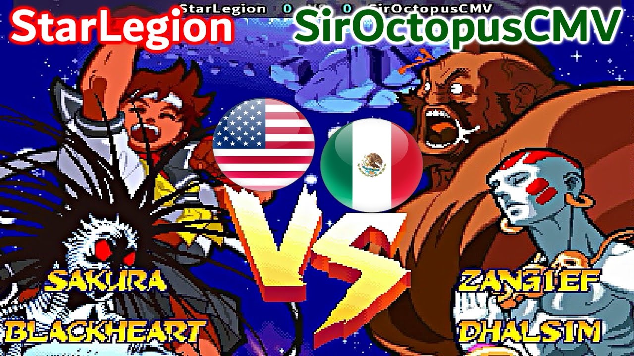 Marvel Super Heroes Vs. Street Fighter - StarLegion vs SirOctopusCMV