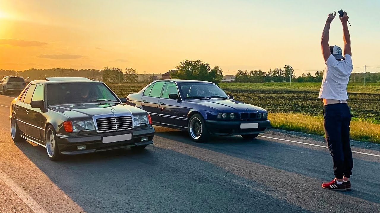Злые ВОЛКИ! E500 Mercedes vs BMW 540i vs Mercedes E500 AWD