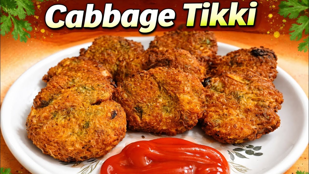 10 Minute Mein Cabbage Tikki | Quick Evening Snack|पात्ता गोबी से बनाओ टकुरकुरा स्नैक्स#food....