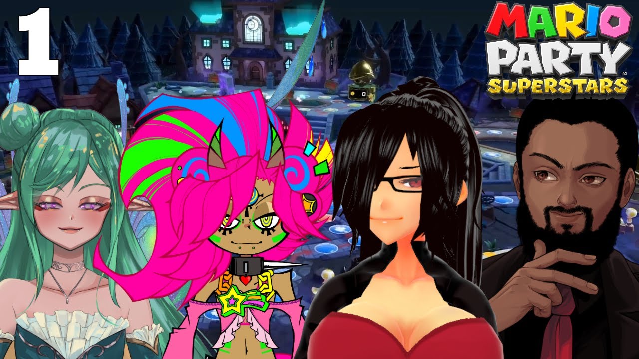 『Michaela Plays』Mario Party Superstars W/ Sylla, Bryan, & Creep-P - Part 1