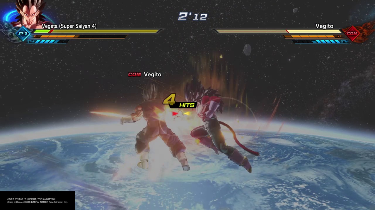 Dragon Ball Xenoverse 2 What if Battles Super Saiyan 4 Vegeta vs Vegito