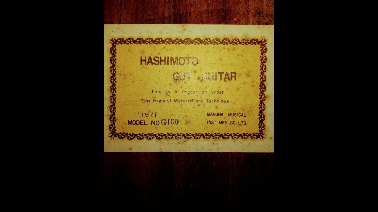 | CHECK SOUND | Guitar Classic NHẬT HASHIMOTO Model No. G-100 (1971) | guitargiare123