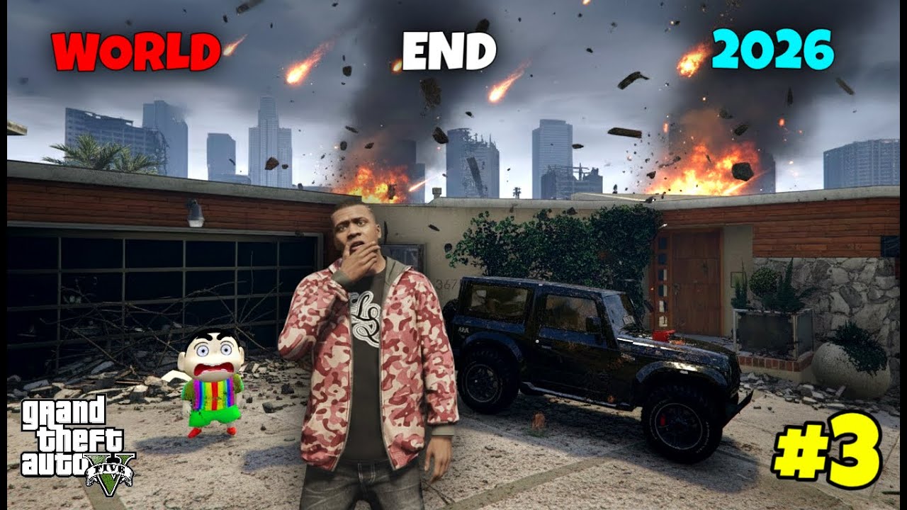 2026 WORLD END PRANK || FRANKLIN SHOCKED_SHINCHAN KA PRANK || GTA 5