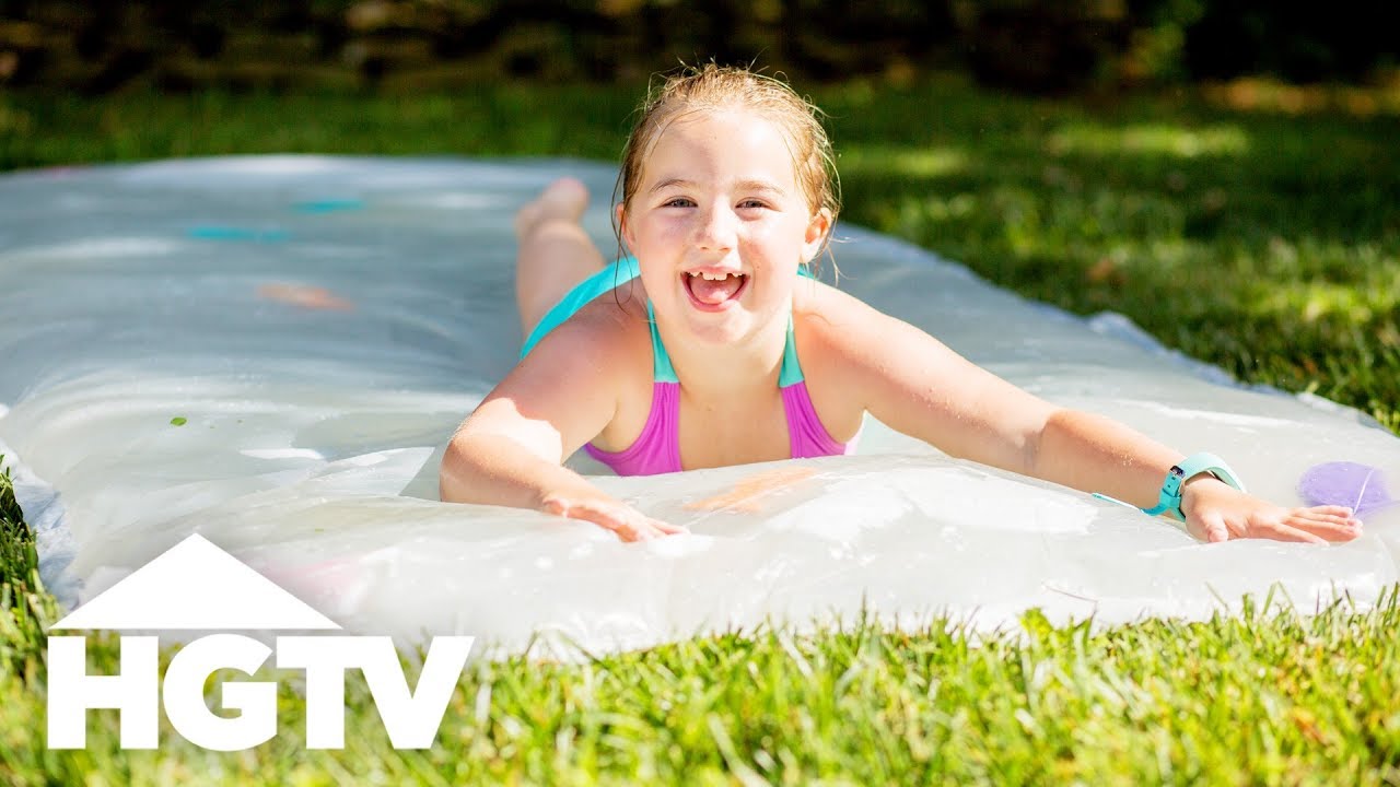 How to Make a Backyard Water Blob | HGTV Happy | HGTV
