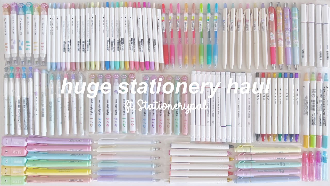Huge back to school Stationery Haul 🫧 ft. Stationerypal |