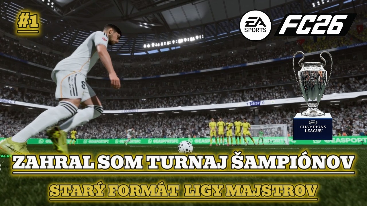 ZAHRAL SOM Champions League starý formát - TURNAJ! EAFC26 #football #fifa #eafc26