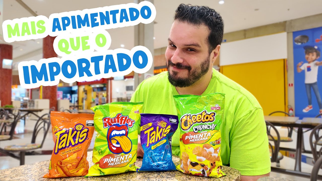 PROVANDO A RUFFLES PIMENTA MEXICANA, TAKIS BLUE HEAT E MUITO MAIS