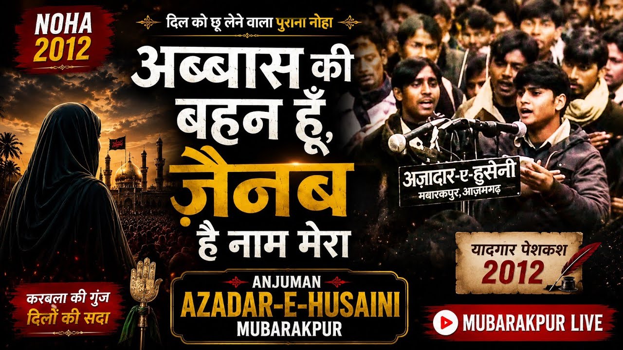 Anjuman Azadar e Husaini | Abbas ki bahan hun Zainab hai na mera beti hun main Ali ki yah makam Mera