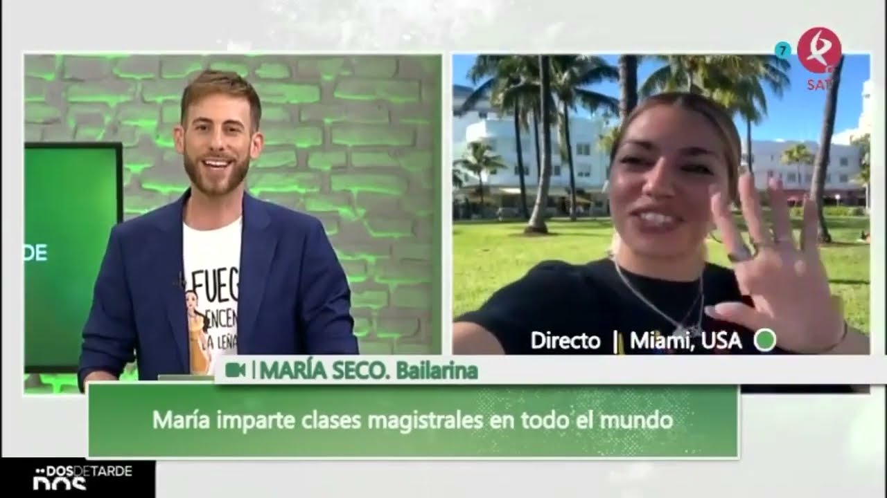 María Seco, de Badajoz a Miami con mucho ritmo | Dos de tarde
