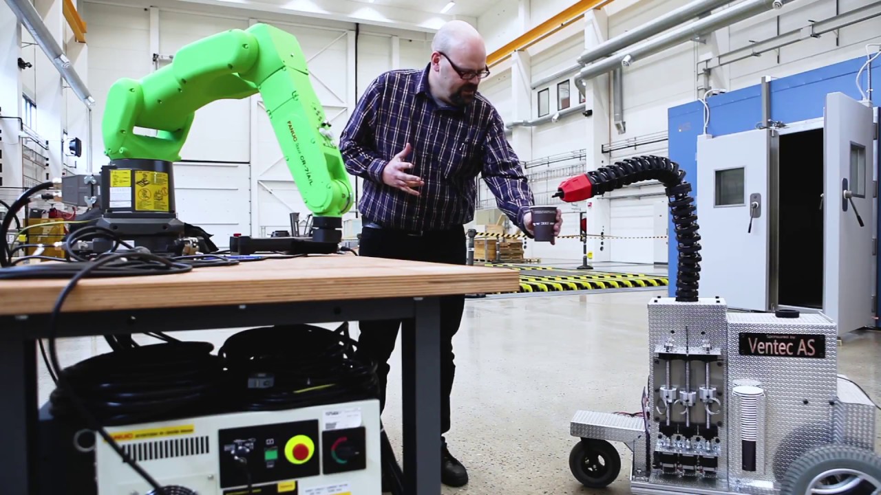 Coffee serving continuum robot