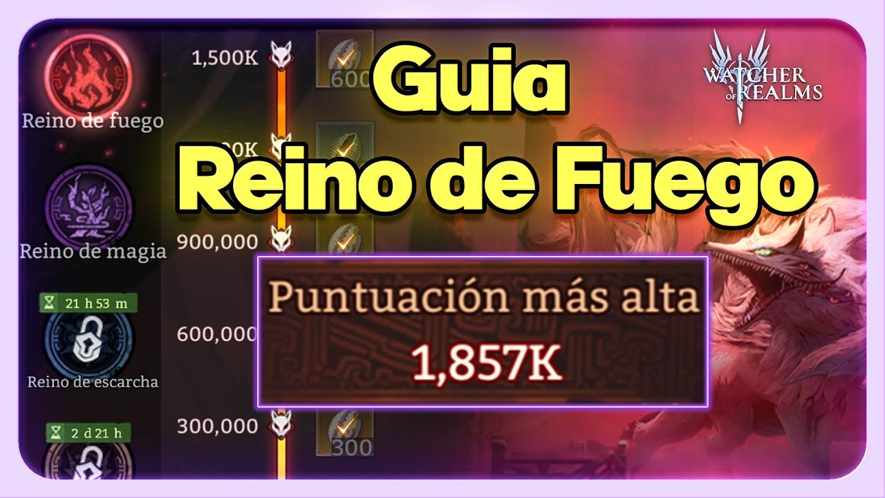 GUIA EVENTO REINO DE FUEGO ECOS DE LA DESDICHA 1.5K | WATCHER OF REALMS