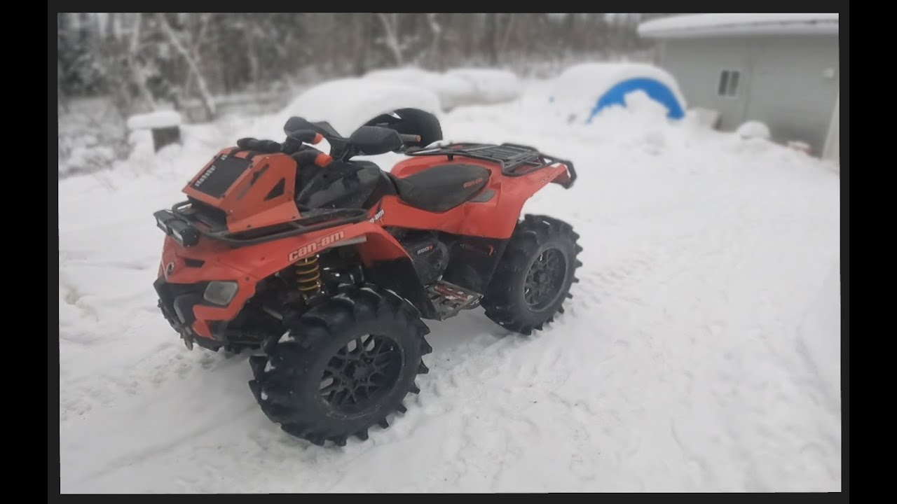 2009 Outlander 800R Snow Rip!