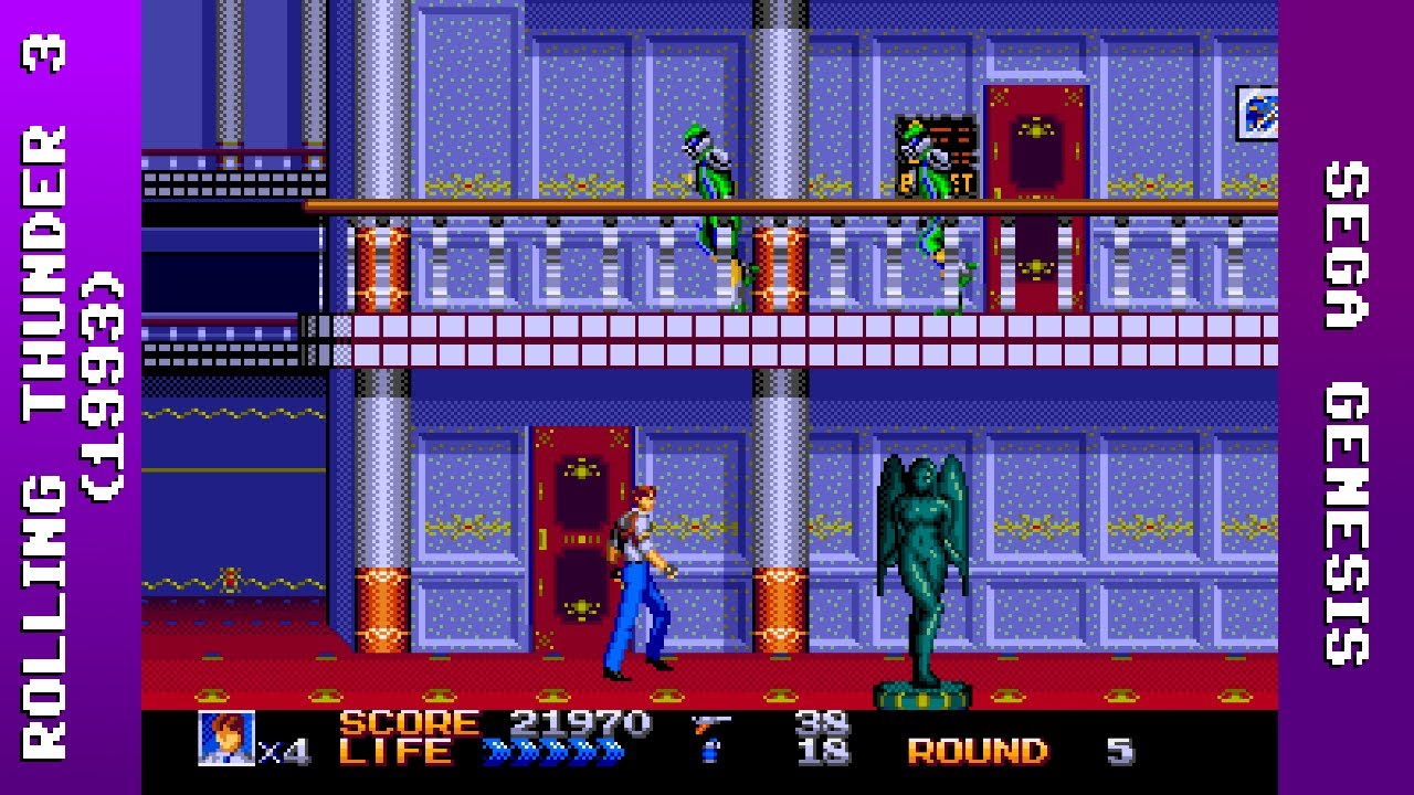 Rolling Thunder 3 Longplay (Sega Genesis) [QHD]
