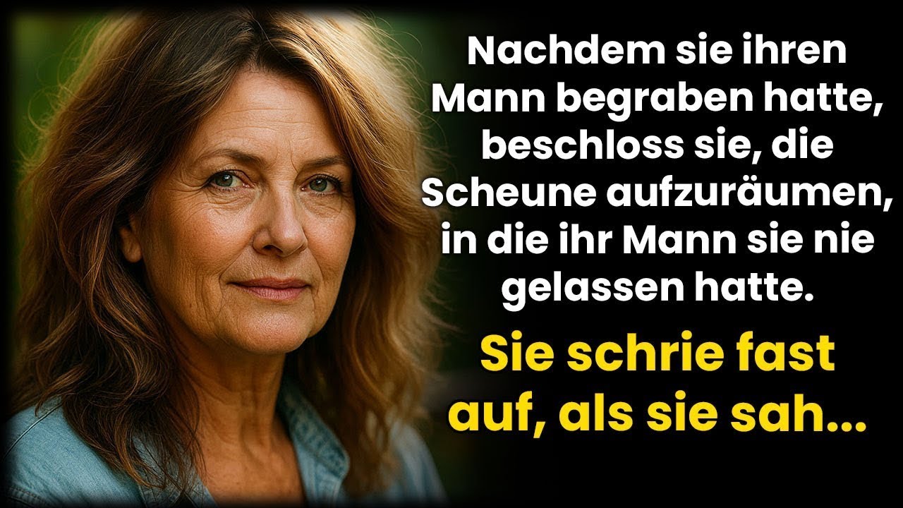 Nach der Beerdigung ihres Mannes betrat die Scheune – was sie dort fand, schockierte sie