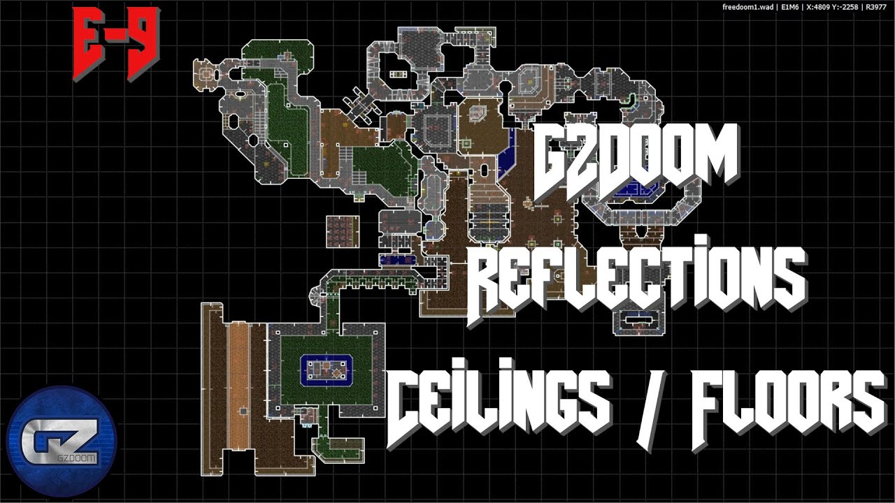 GZDoom Mapping -  Reflections Ceilings / Floors - Tutorial 9 | Ultimate Doom Builder(UDB)