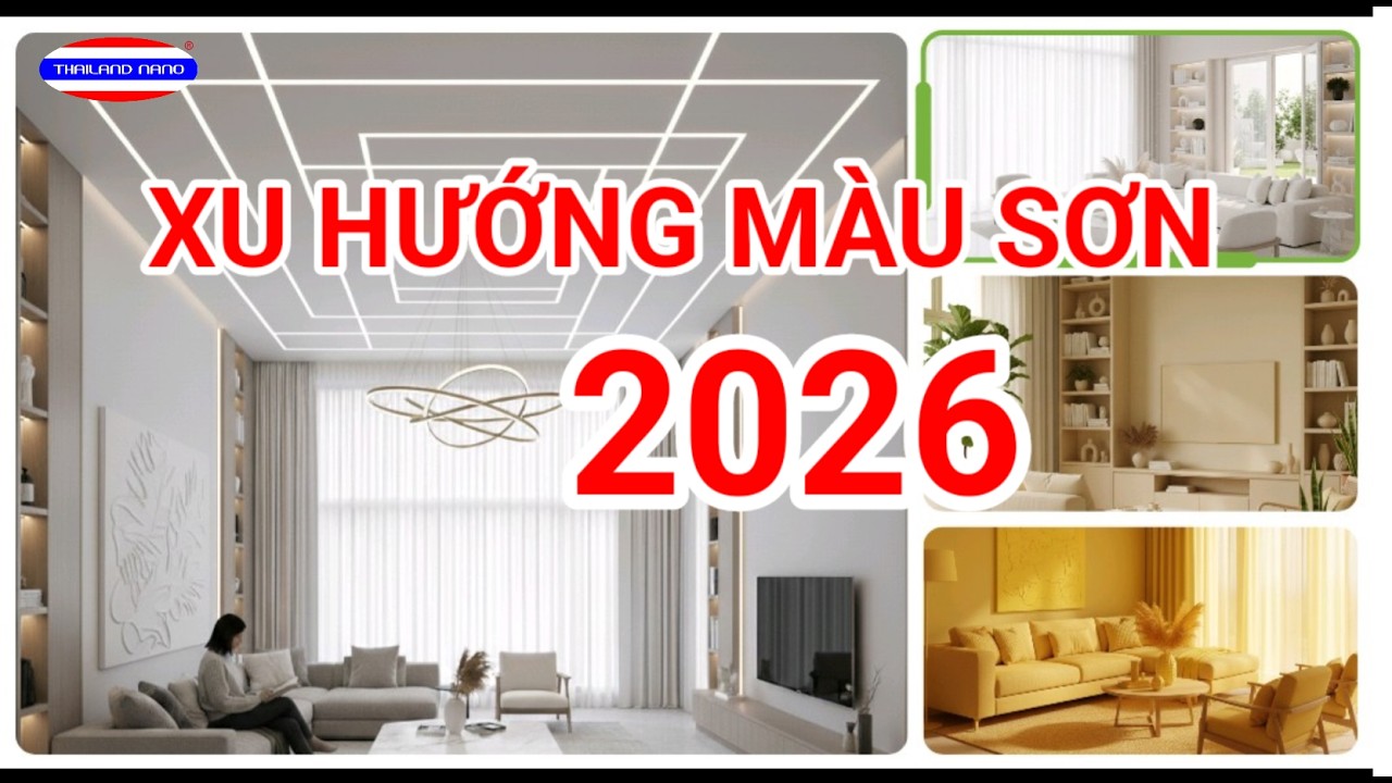 Xu Hướng Màu Sơn 2026 | Xu Hướng Nhà Đẹp Năm 2026 | Sơn ThaiLand NaNo