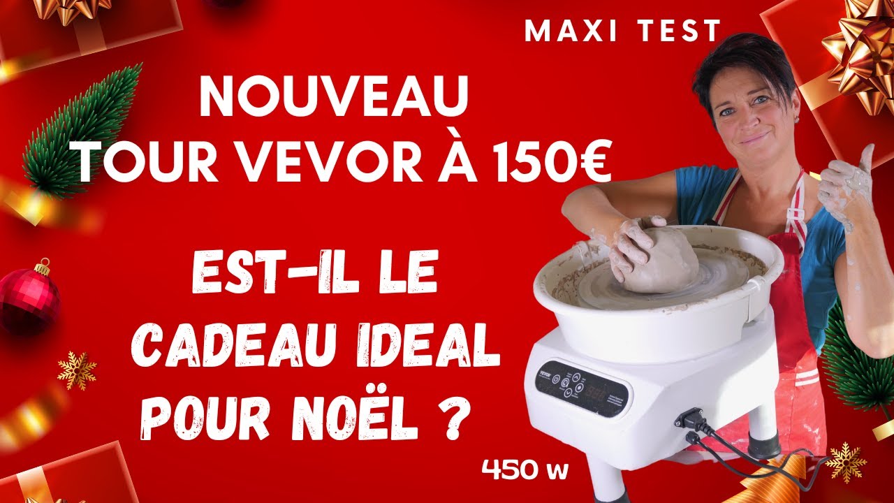 Test nouveau tour de potier Vevor décembre 2024